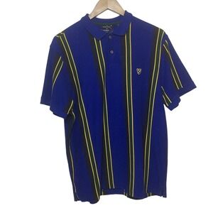 Cremieux Classics Large Polo Mens Shirt Blue Short Sleeves Extra Button